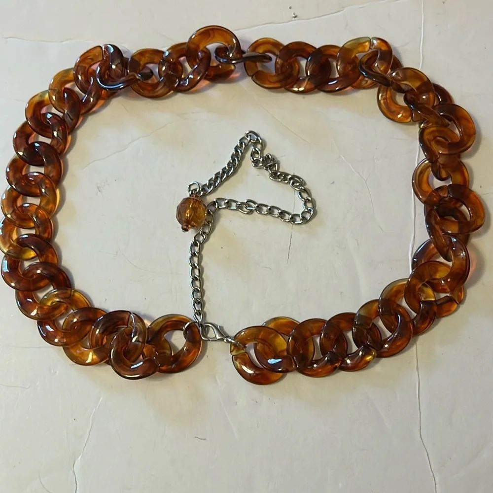 Brown chain link belt